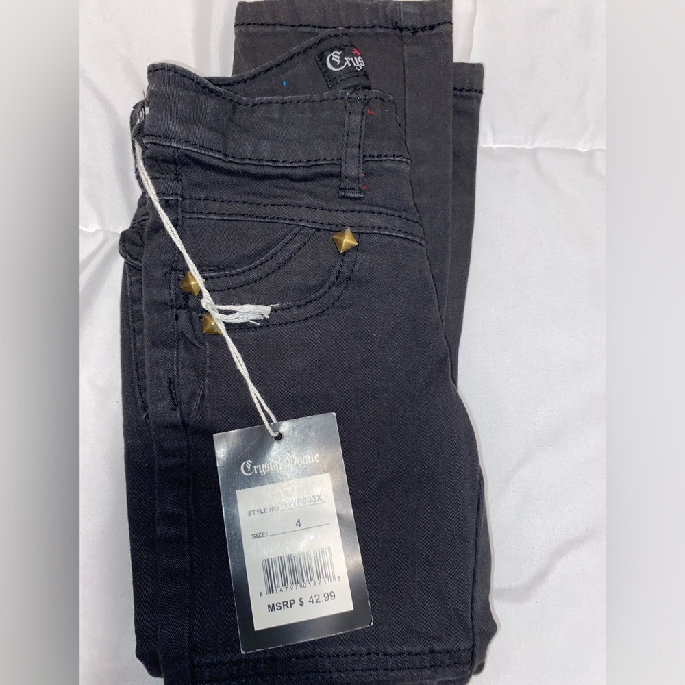 Little Girl Black Rocker Jeans